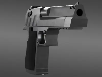 desert eagle Low-poly 3D model