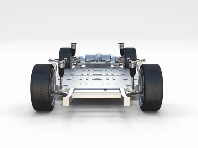 Tesla Model 3 and Model S Chassis Pack 3D model