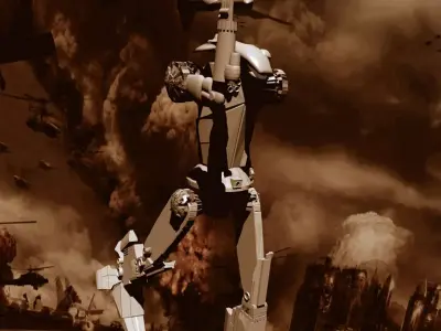 Hatchetman robot Free 3D model