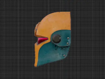 Tactical Face Mask Low-poly 3D model