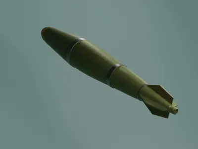 General purpose Aircraft bomb Free low-poly 3D model