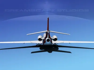 Dassault Falcon 7X France 3D model
