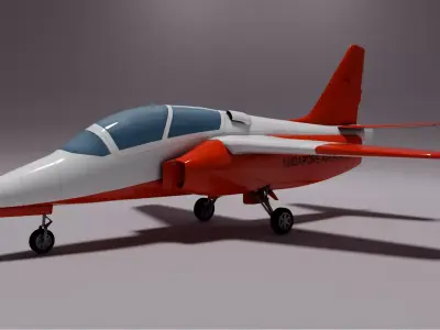 ALENIA Aermacchi S-211 - Military Jet Trainer - THE WARRIOR - Low-poly 3D model