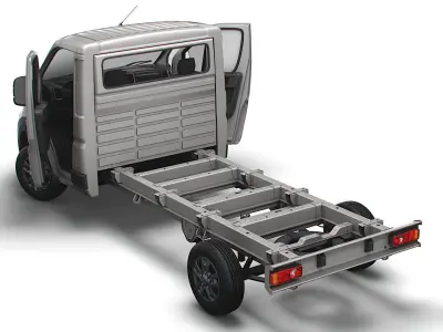 RAM Promaster Chassis HQInterior SCab 3800WB 2023 3D model