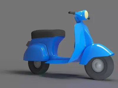 Vespa Scooter 3D print model