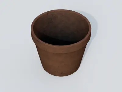 pot 01 Low-poly 3D model