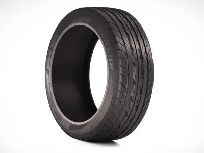 Photorealistic Car Tire 3D model