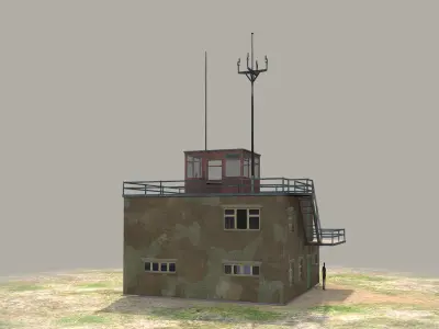 Airport ControlRoom 01 Low-poly 3D model
