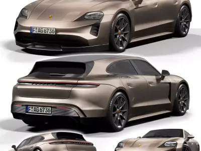 Porsche Taycan Turbo Turismo 3D model