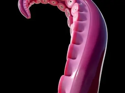 Tentacle Generator Low-poly 3D model