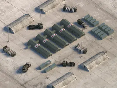 Military Bunker 3D Model 3D model