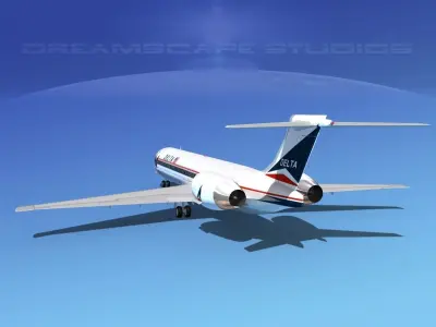 McDonnell Douglas MD-87 Delta 1 3D model