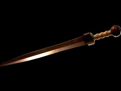 Mainz Gladius Roman Sword Low-poly 3D model