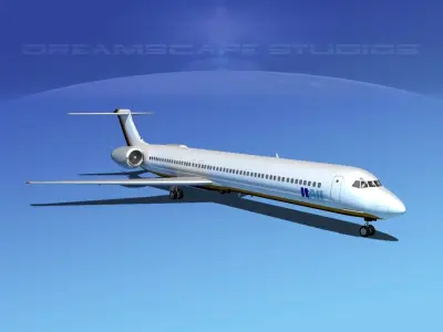 Douglas MD-80 Itali Airlines 2 3D model