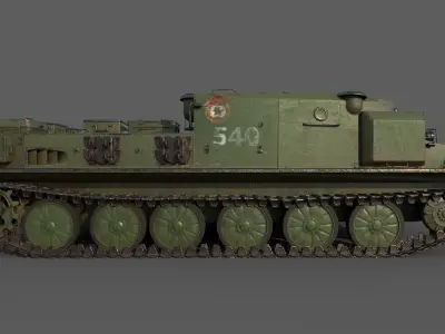 BTR-50PK tank 3D model