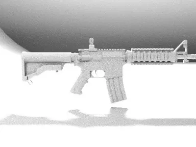 M416 Gun 3D Model  Low-poly 3D model