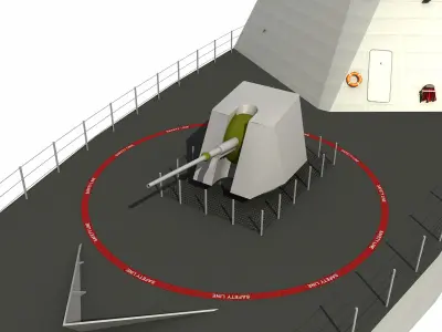 MILGEM CLASS CORVETTE TCG HEYBELIADA 3D model