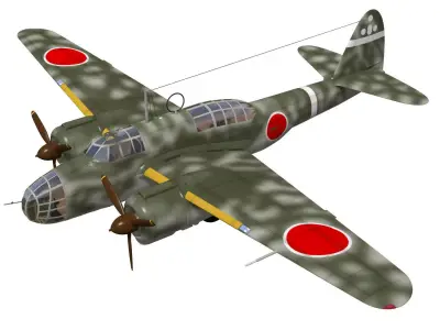 kawasaki Ki48 Lily 3D model