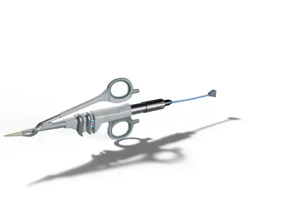 Sci-Fi Medical Forceps Low-poly 3D model
