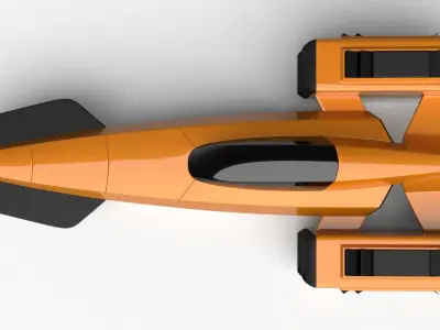 Racing Spaceship Pollux 3D model