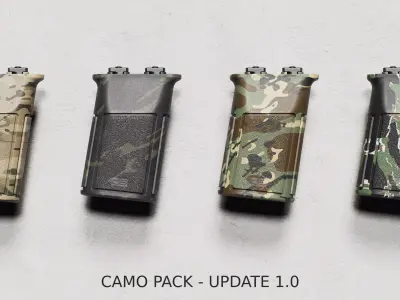 Verical Grip - M-LOK - Replica Low-poly 3D model