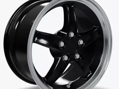 Cobra R 1995 Dished Wheel 17x9 3D model
