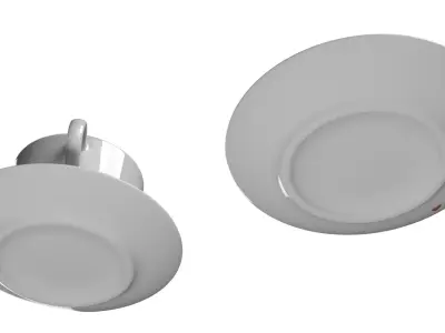 Cappuccino with Cream-Filled Croissant 3D model