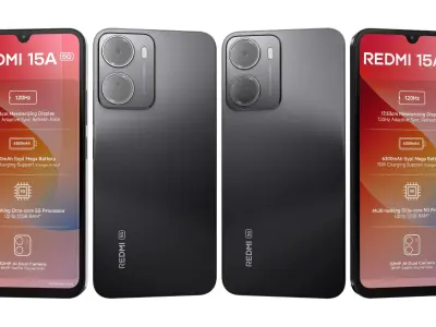 Xiaomi REDMI 15A 5G All Colors 3D model