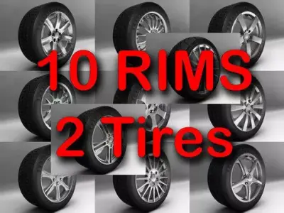 Rims and Tires 3D model