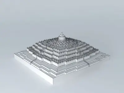 Borobudur Temple - Lite 3D model