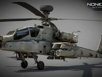 Boeing AH-64D Apache Longbow Attack Helicopter 3D model