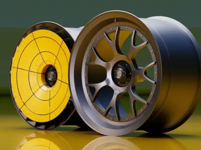 T32 Turbofan rim Low-poly 3D model