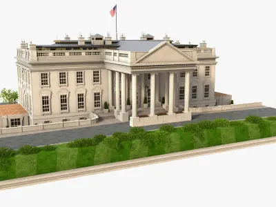 The White house 3D model
