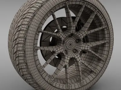 Savini Forged SM-3 Wheel 3D model