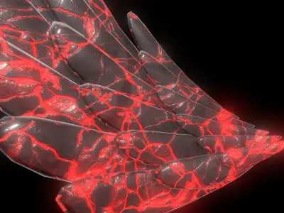 Lava Wing Low-poly 3D model