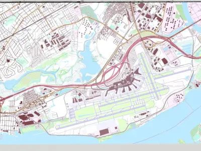  Philadelphia International Airport 3D model