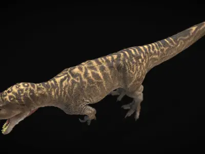 Torvosaurus Low-poly 3D model