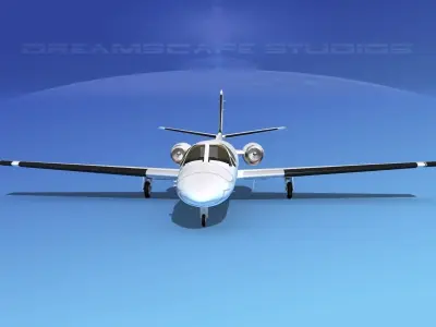 Cessna 500 Citation I V02 3D model