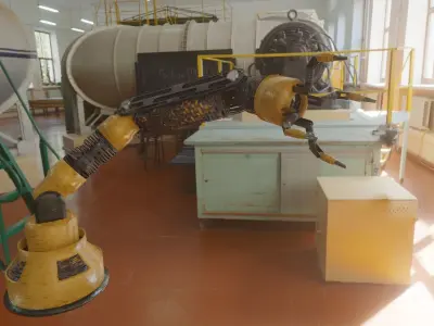 ROBOT ARM Free low-poly 3D model