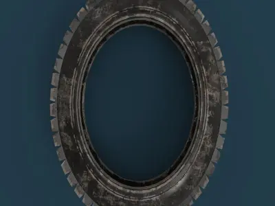 Number 0 tire 3D model