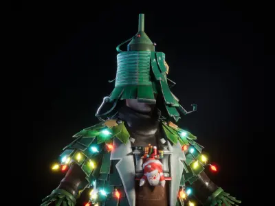 CHRISTMAS GUY Free low-poly 3D model