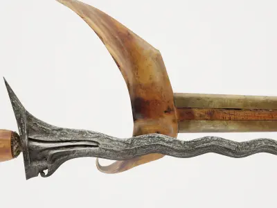 WEAPON KERIS INDONESIA - CGTRADER Low-poly 3D model