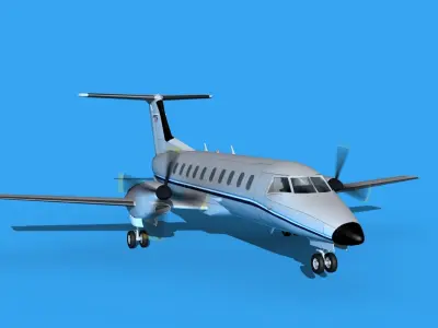 Embraer EMB120 Ameriflight 3D model