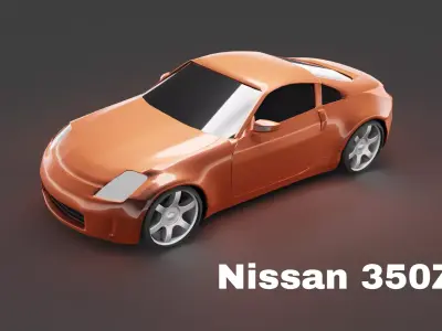 Nissan 350Z sports car Free 3D model