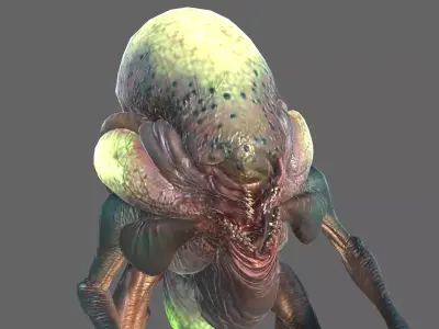 Alien Sapper Low-poly 3D model