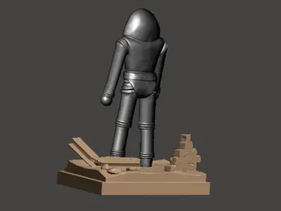 Earth vs Flying Saucers figurine 3D print model