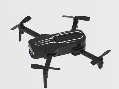 Drone with Camera for Adults Kids Low-poly 3D model