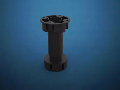 Furniture Leg with high shock resistance Free 3D model