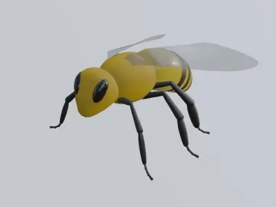 Bee - Abelha Low-poly 3D model