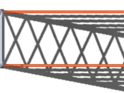 Pallet rack 9 meter height 3D model